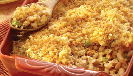 ツナとパスタとホワイトビーンズのキャセロール